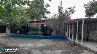 محوطه خانه باغ ویلایی رضوان - فومن - روستای شیرذیل